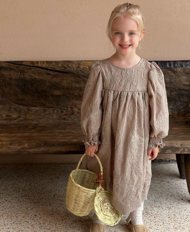 2023秋新品C★子供服　ワンピース★90-150cm★