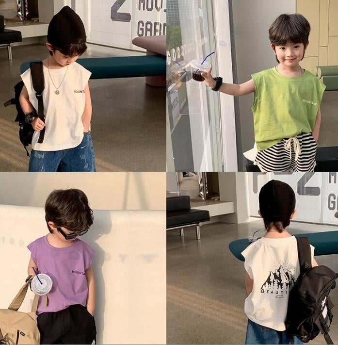 2023★春夏新作★韓国風子供服★ベスト★3色90-150CM
