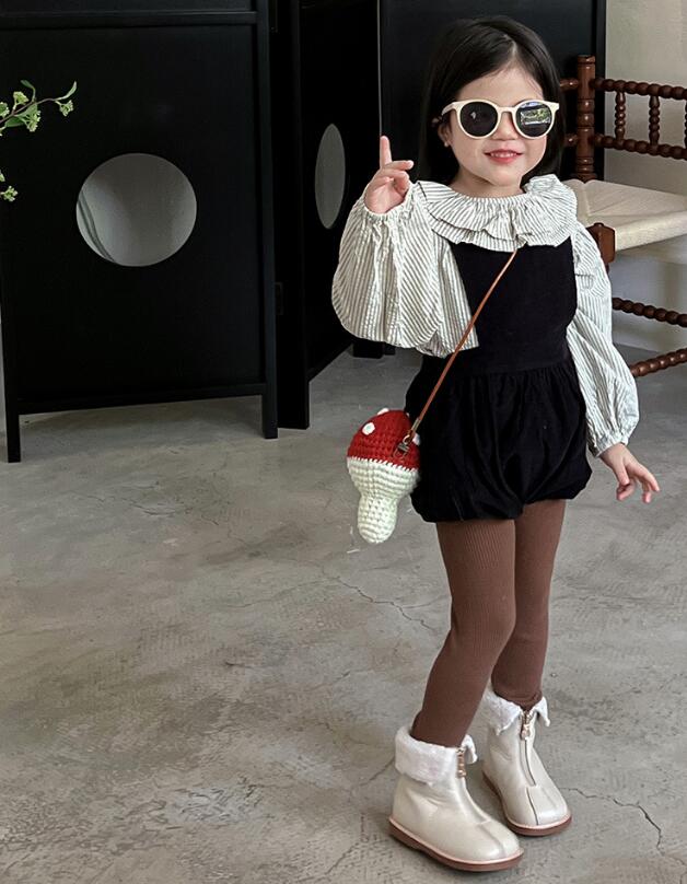 2023★春秋新作★韓国風子供服★トップス★サロペット★分けて販売★90-140CM