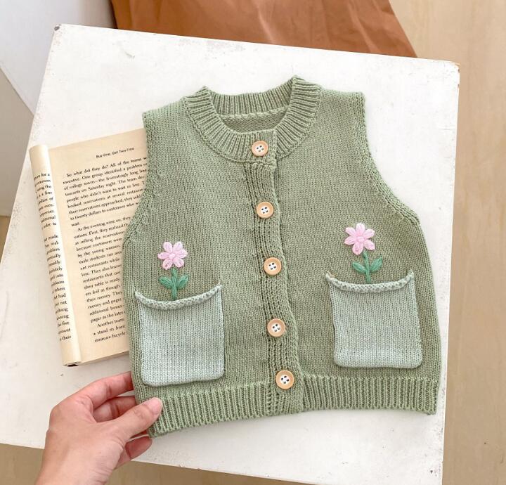 子供服★トップス★ベスト★チョッキ★カーディガン★韓国風子供服★ベビー★66-100CM