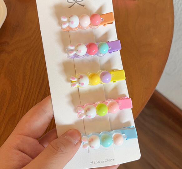 新作★ヘアピン★可愛い*ウサギ造型*髪飾り★まとめ髪用★ヘアアクセサリー★女の子