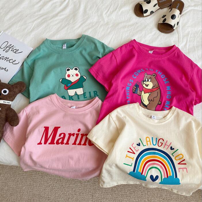 2023★春夏新作★韓国風子供服★Tシャツ★4色90-140CM