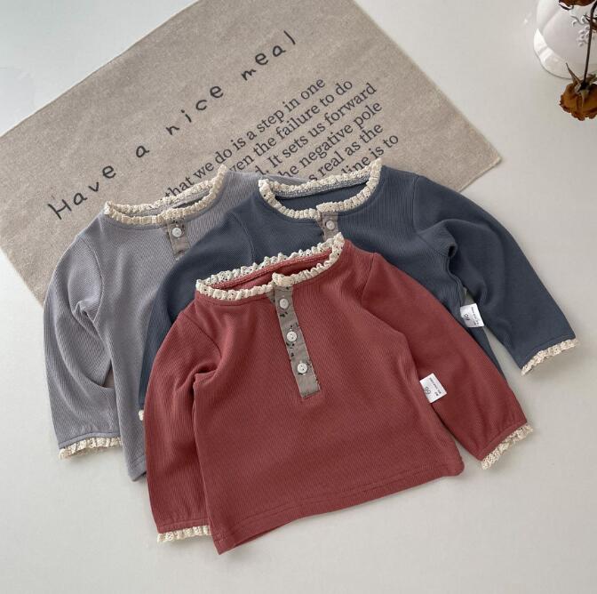 子供服★トップス★Tシャツ★長袖★韓国風子供服★ベビー★可愛い★3色★66-90CM