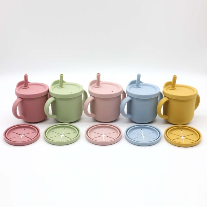 ベビー玩具★キッズ★玩具★カップ造形★シリコンカップ★可愛い★5色