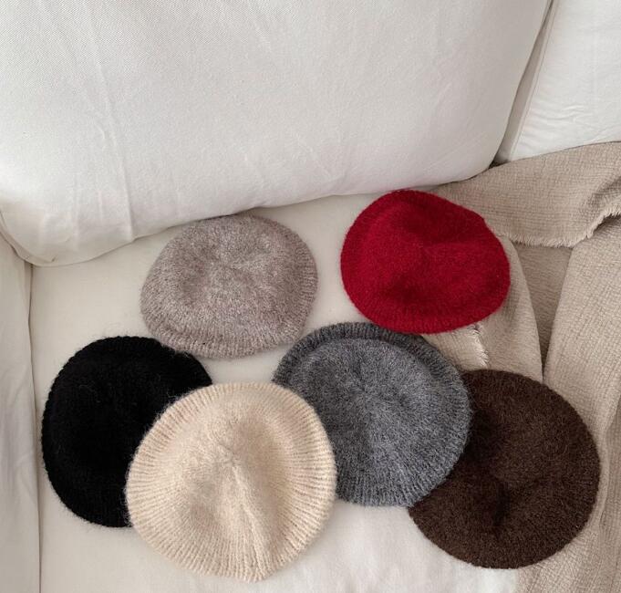 2023秋冬新品★子供用★帽子　ニットベレー帽子★6色選べ