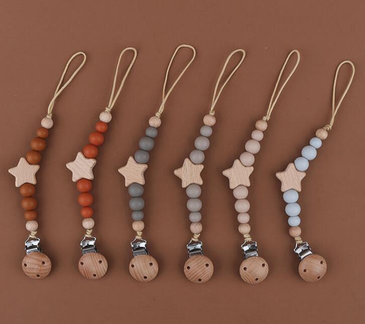 ★おしゃぶりチェーン ★落とし防止チェーン★安全便利　7色