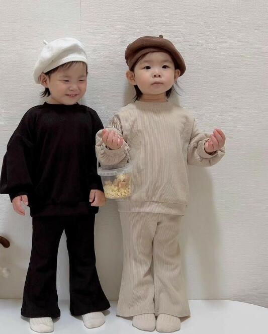 2023秋新品★子供服　トップス+ズボン　セットアップ★90-130cm★2色
