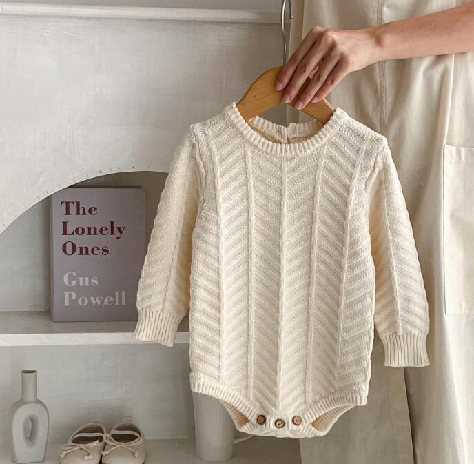 2023新品★ベビー服　ニットロンパース★66-90★