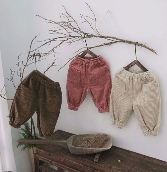 2023★春秋新作★韓国風子供服★ズボン★コーデュロイ★3色80-130CM