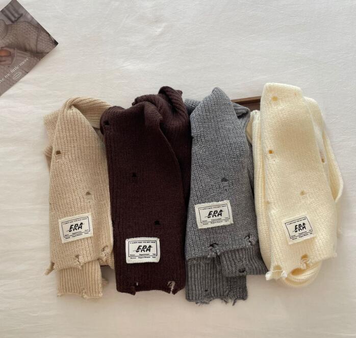 2023新品★子供用★快適マフラー　ニット★7色選べ