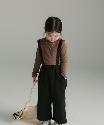 2023秋新品★子供服&親子服　サロペットズボン★90-150cm/F★2色