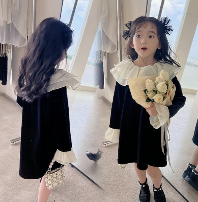 2023★春秋新作★韓国風子供服★ワンピース★7-15