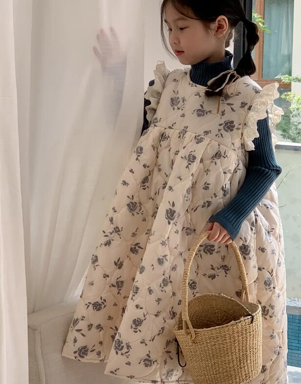 2023冬新品★子供服　ワンピース★90-150cm★