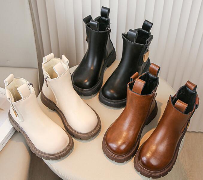 【2023秋冬】子供靴★シューズ★キッズ靴★靴★キッズ女の子★ショートブーツ★3色★26-36#