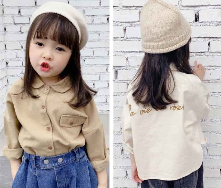 2023★春秋新作★韓国風子供服★シャツ★2色80-130CM