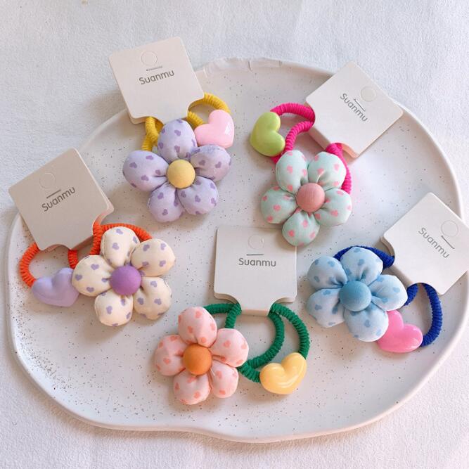髪飾り★まとめ髪用★ヘアアクセサリー★子供用★キッズ★ヘアゴム★2枚入り★多色