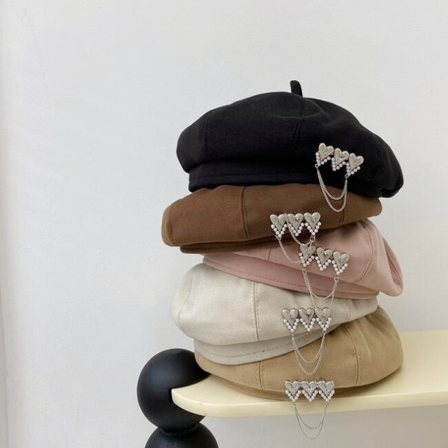 子供用★帽子★ベレー帽★キッズ★カジュアル★キッズ女の子★5色