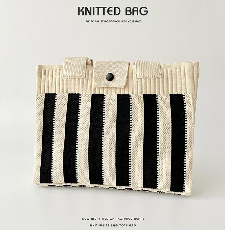 バッグ★レディース★ショルダーバッグ★トートバッグ★ハンドバッグ★ニットバッグ★大容量★4色