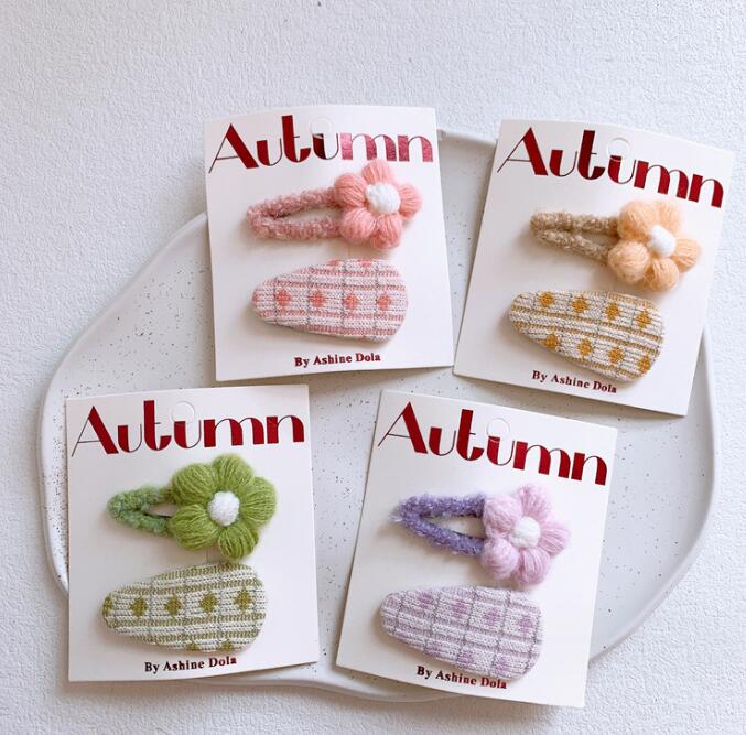 髪飾り★まとめ髪用★ヘアアクセサリー★子供用★キッズ★ヘアピン★2枚入り★多色