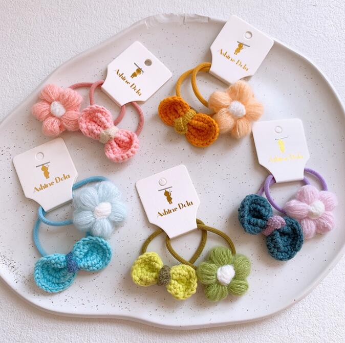 髪飾り★まとめ髪用★ヘアアクセサリー★子供用★キッズ★ヘアゴム★2枚入り★可愛い★多色