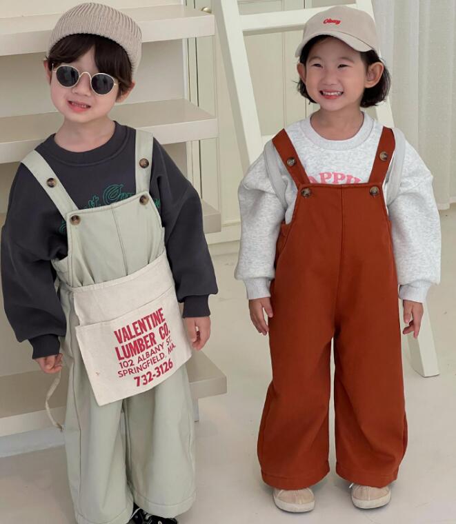 2023秋冬J★子供服　サロペット　連体服★80-140cm★2色