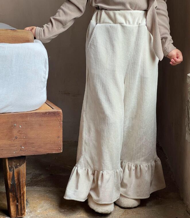 2023★秋冬新作★韓国風子供服★ズボン★裏起毛★2色90-150CM