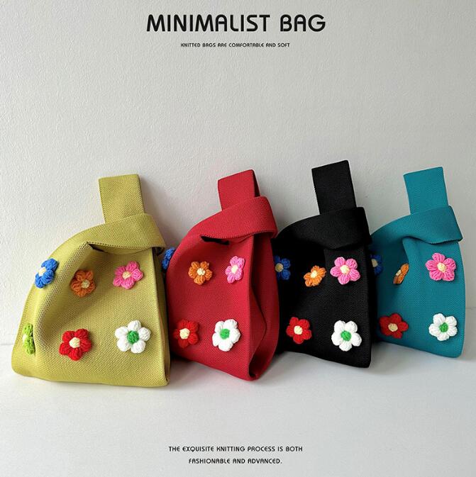 バッグ★レディース★トートバッグ★ハンドバッグ★ニットバッグ★大容量★5色