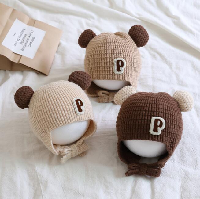 子供用★帽子★ベビー★韓国風★ニット帽子★暖かい★可愛い★防寒★5色