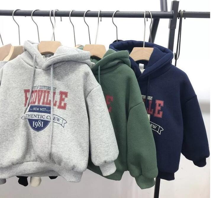 2023★秋冬新作★韓国風子供服★パーカー★裏起毛★厚手★2色80-160CM