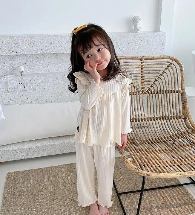 2023★春秋新作★韓国風子供服★トップス+ズボン★寝巻き★ルームウェア★3色80-130CM