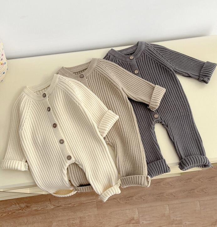 2023★秋冬新作★韓国風子供服★厚手★ロンパース★3色66-90CM