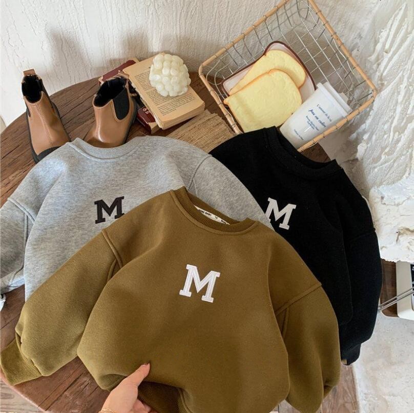 2023★秋冬新作★韓国風子供服★トレーナー★裏起毛★3色90-140CM