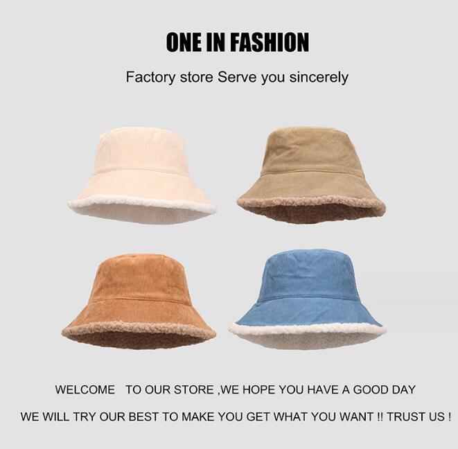帽子★大人用帽子★レディース向け★暖かい★バケットハット★厚手★5色