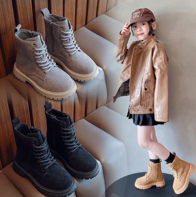 子供靴★シューズ★キッズ靴★靴★キッズ女の子★ショートブーツ★3色★26-36#