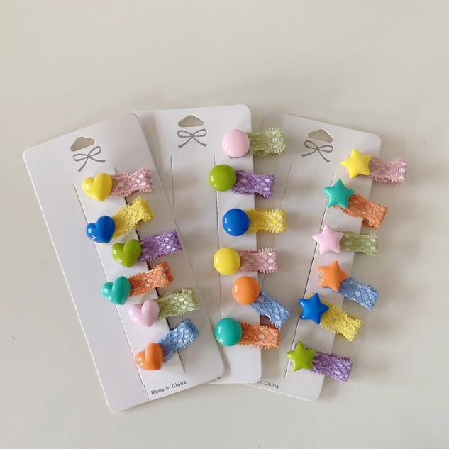 髪飾り★まとめ髪用★ヘアアクセサリー★子供用★ヘアピン★6枚入り★可愛い★多色