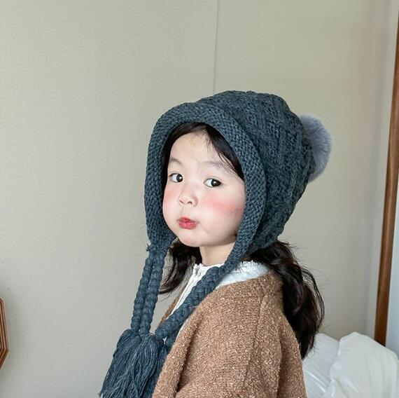 子供用★帽子★ベビー★ニット帽子★耳カバー★韓国風★可愛い★9色