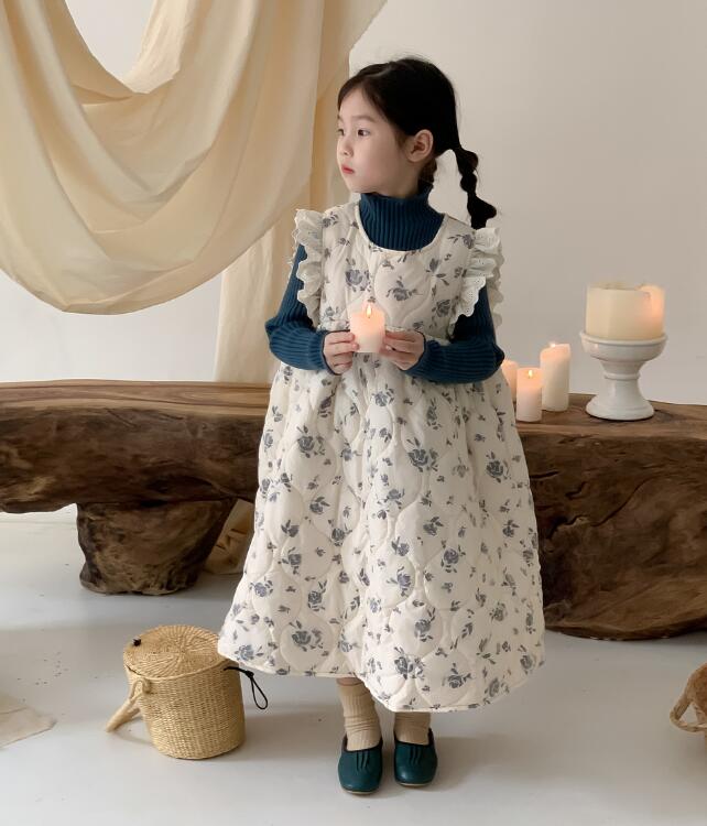 2023★秋冬新作★韓国風子供服★ワンピース★厚手★90-150CM