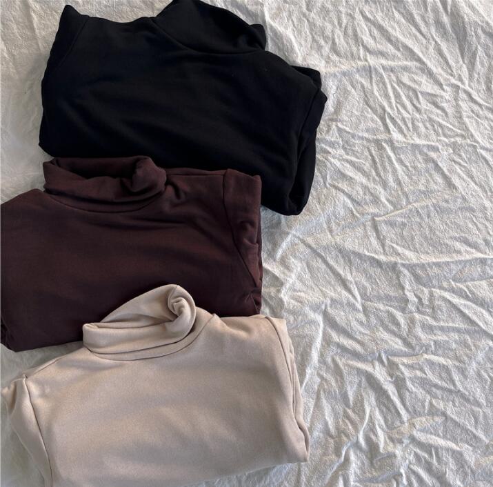 2023★秋冬新作★韓国風子供服★裏起毛★トップス★3色90-140CM