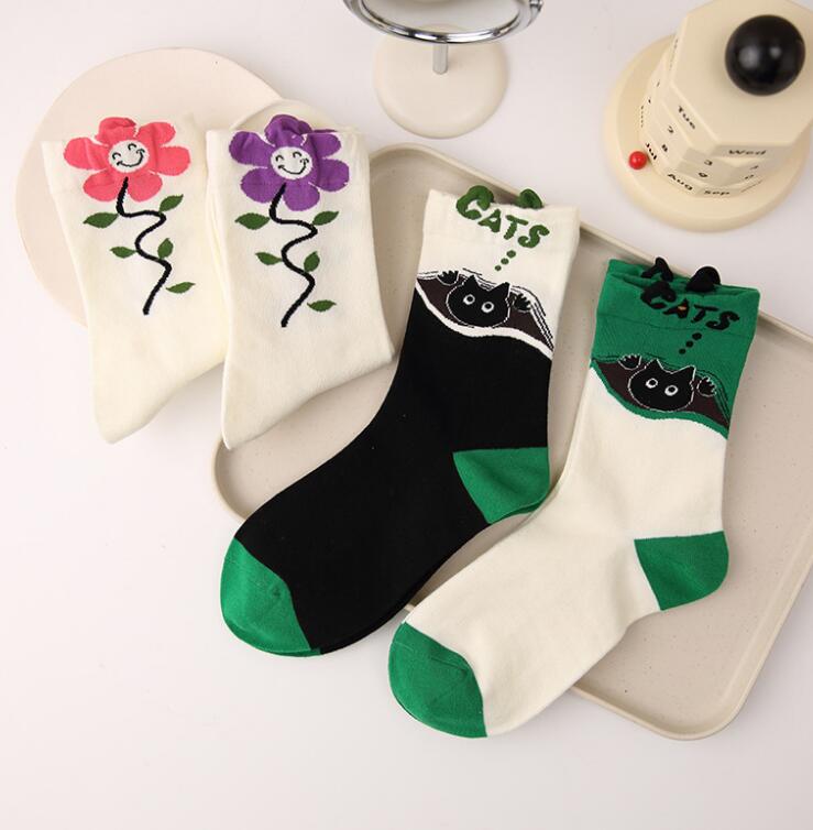 2023★春秋新作★ソックス★レディース靴下★4色