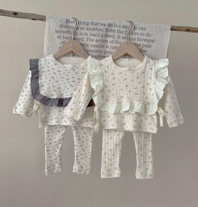 2023★春秋新作★韓国風ベビー服★トップス+ズボン★2色66-90CM