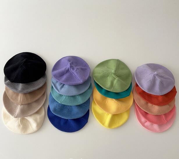 2023秋冬新品★子供用★帽子　ニットベレー★19色選べ