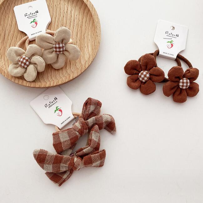 子供用★髪飾り★まとめ髪用★ヘアアクセサリー★2枚入り★可愛い★ヘアゴム★多色