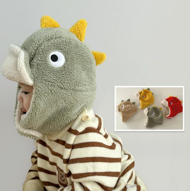 子供用★帽子★ベビー★キッズ★男女兼用★暖かい★防寒★耳カバー★可愛い★4色