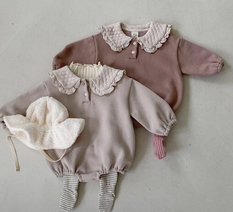 2023秋冬★ベビー服★厚手ロンパース★66-90cm★2色