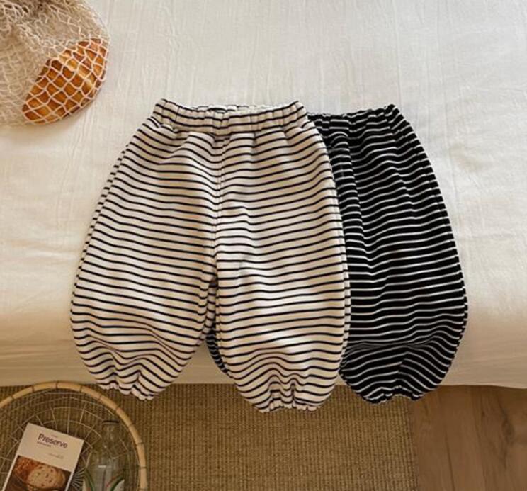 2023★秋冬新作★韓国風ベビー服★ズボン★裏起毛★厚手★2色73-100CM