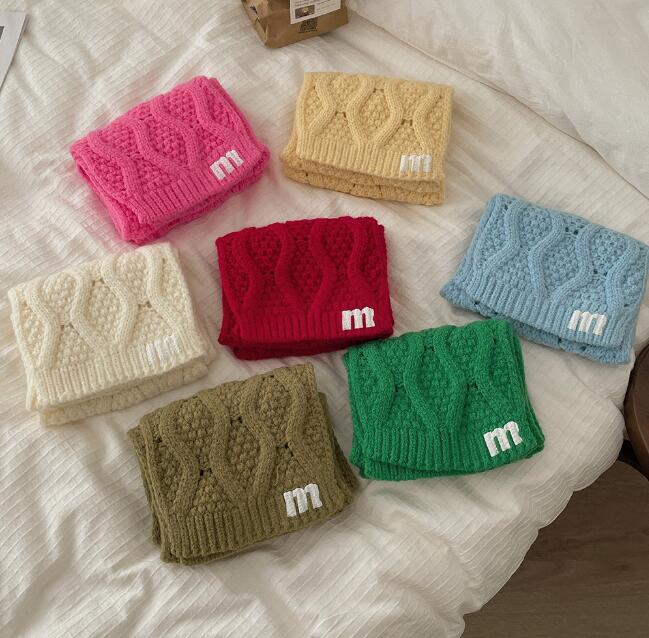 2023新品★子供用★快適マフラー　ニット★7色選べ