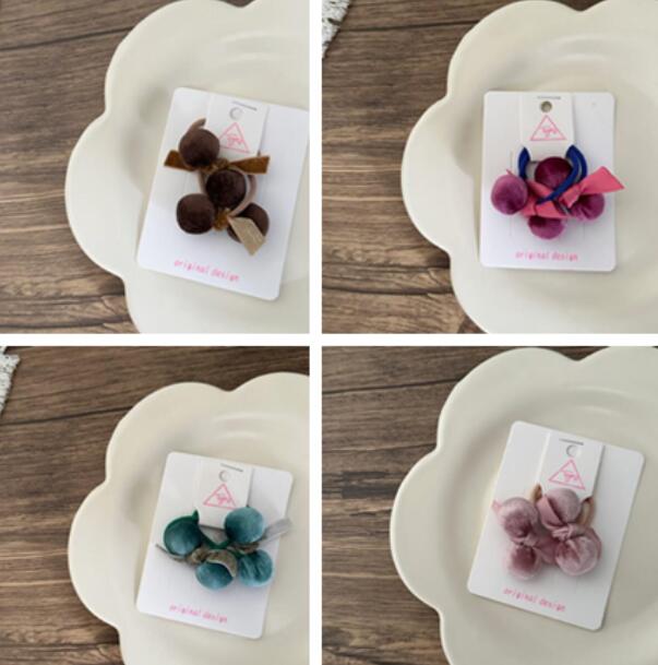 髪飾り★まとめ髪用★ヘアアクセサリー★子供用★2枚入り★ヘアゴム★多色