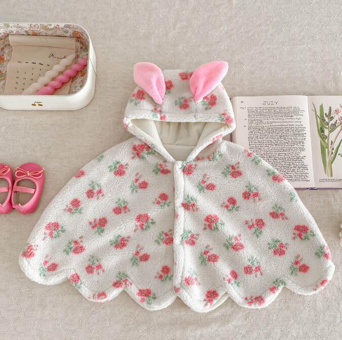 子供服★トップス★コート★マント★韓国風子供服★ベビー★裏起毛★可愛い★S-L　