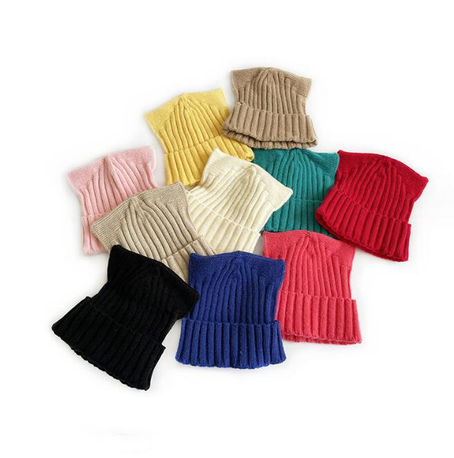 子供用★帽子★キッズ★男女兼用★暖かい★防寒★ニット帽子★可愛い★無地★10色