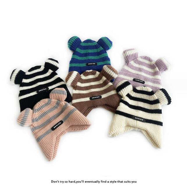 子供用★帽子★キッズ★男女兼用★暖かい★防寒★ニット帽子★可愛い★6色